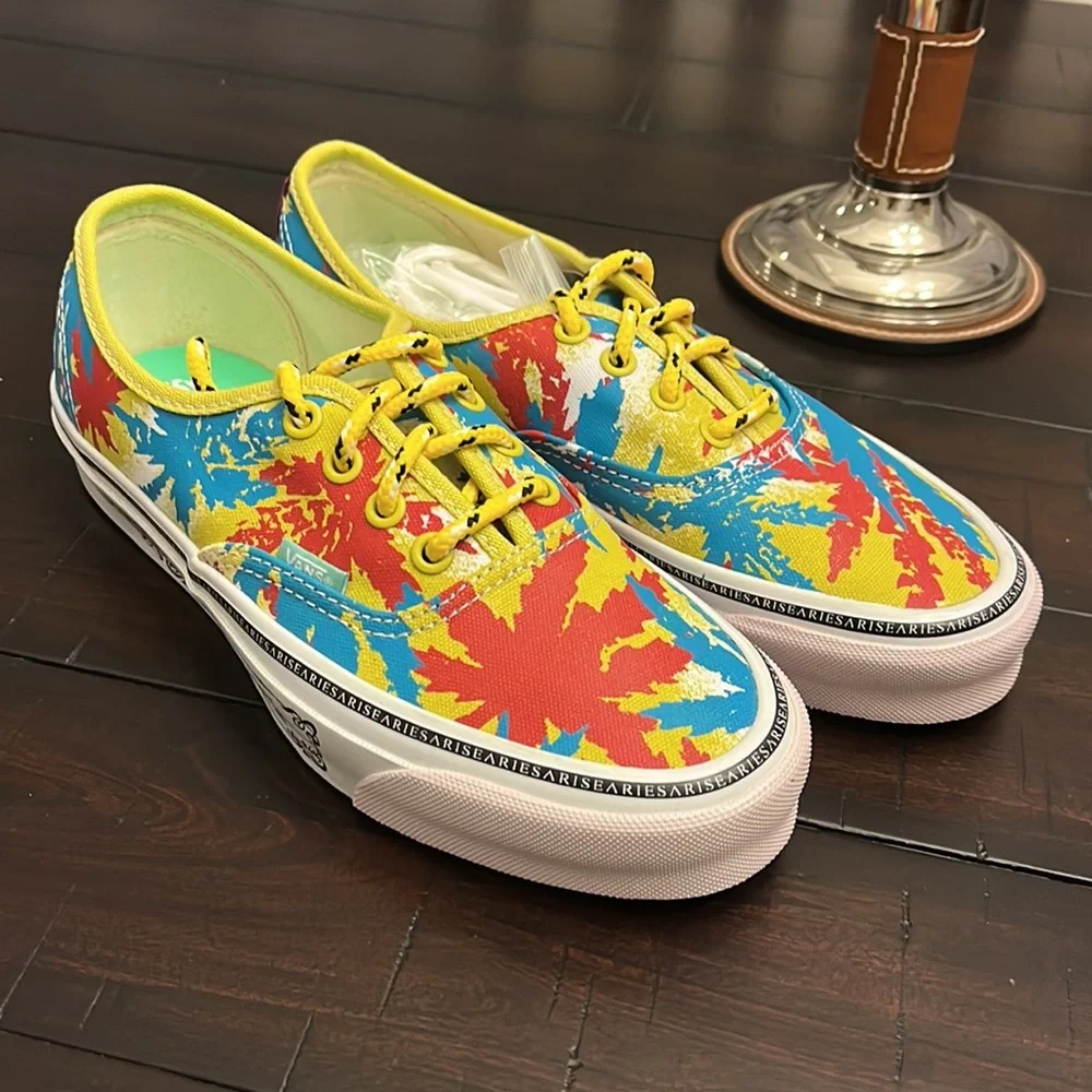 Vans Og Authentic Lx Aries Weed Muted Shoes Sneakers new Mens 5.5 = Women’s 7